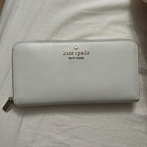 Kate Spade large white wallet